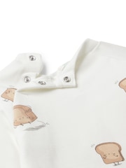 Benetton Baby Natural Printed Top & Leggings Set - Image 3 of 3
