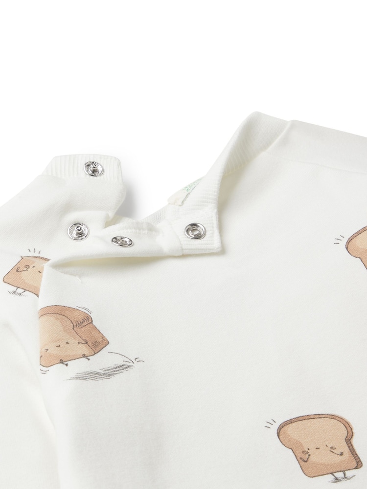 Benetton Baby Natural Printed Top & Leggings Set - Image 3 of 3 Benetton Baby Natural Printed Top & Leggings Set - Image 3 of 3