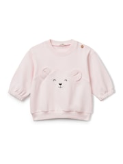 Benetton Baby Pink Appliqué  Animal Sweatshirt - Image 1 of 3