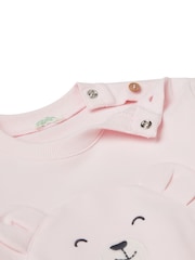 Benetton Baby Pink Appliqué  Animal Sweatshirt - Image 3 of 3