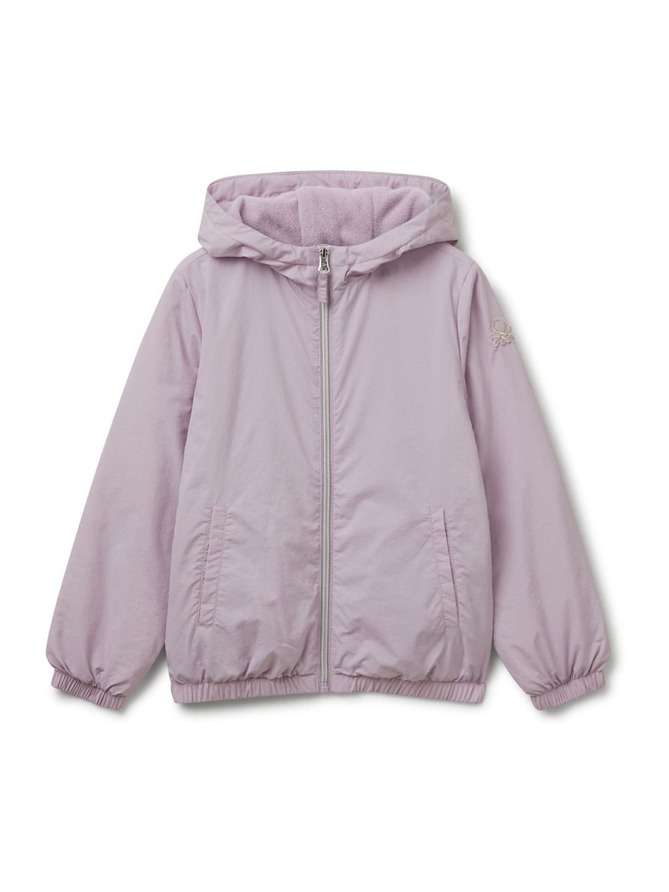 Benetton Girls Pink Hooded Rain Jacket (6-14 yrs) - Image 1 of 3