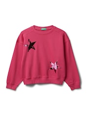 Benetton Girls Sequin Sweatshirt (6-14 yrs) - Image 1 of 3