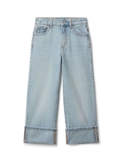 Benetton Girls Blue Taylor Straight Jeans (6-14 yrs) - Image 1 of 3