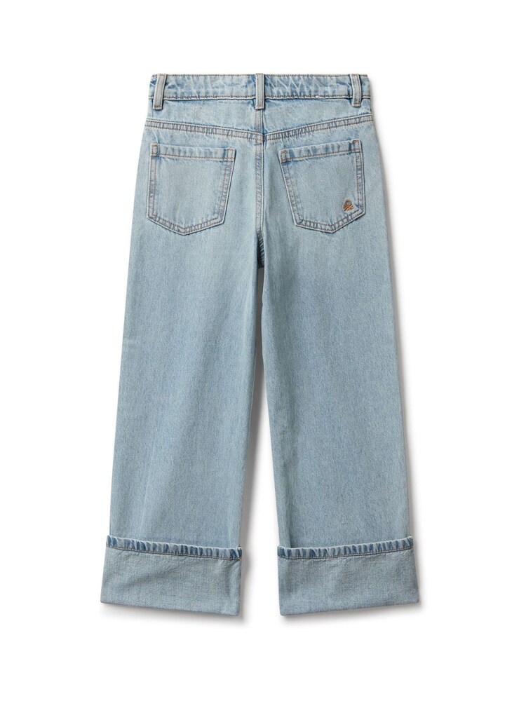Benetton Girls Blue Taylor Straight Jeans (6-14 yrs) - Image 2 of 3