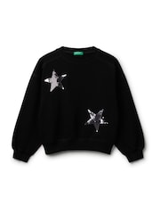 Benetton Girls Sequin Sweatshirt (6-14 yrs) - Image 1 of 3