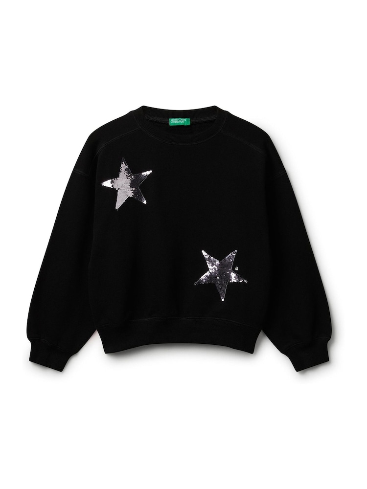 Benetton Girls Sequin Sweatshirt (6-14 yrs) - Image 1 of 3