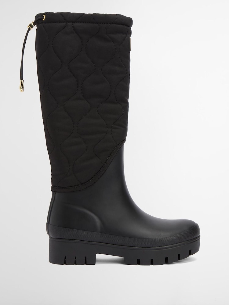 Barbour® Black Marnie Quilted Tall Wellington Boots - Image 1 of 10