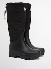 Barbour® Black Marnie Quilted Tall Wellington Boots - Image 2 of 10