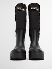 Barbour® Black Marnie Quilted Tall Wellington Boots - Image 3 of 10