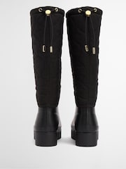 Barbour® Black Marnie Quilted Tall Wellington Boots - Image 4 of 10