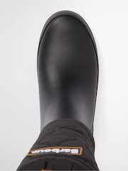 Barbour® Black Marnie Quilted Tall Wellington Boots - Image 7 of 10