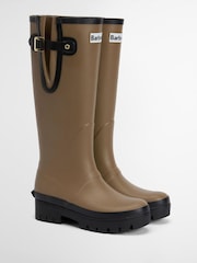 Barbour® Nude Leighton Tall Wellington Boots - Image 2 of 11
