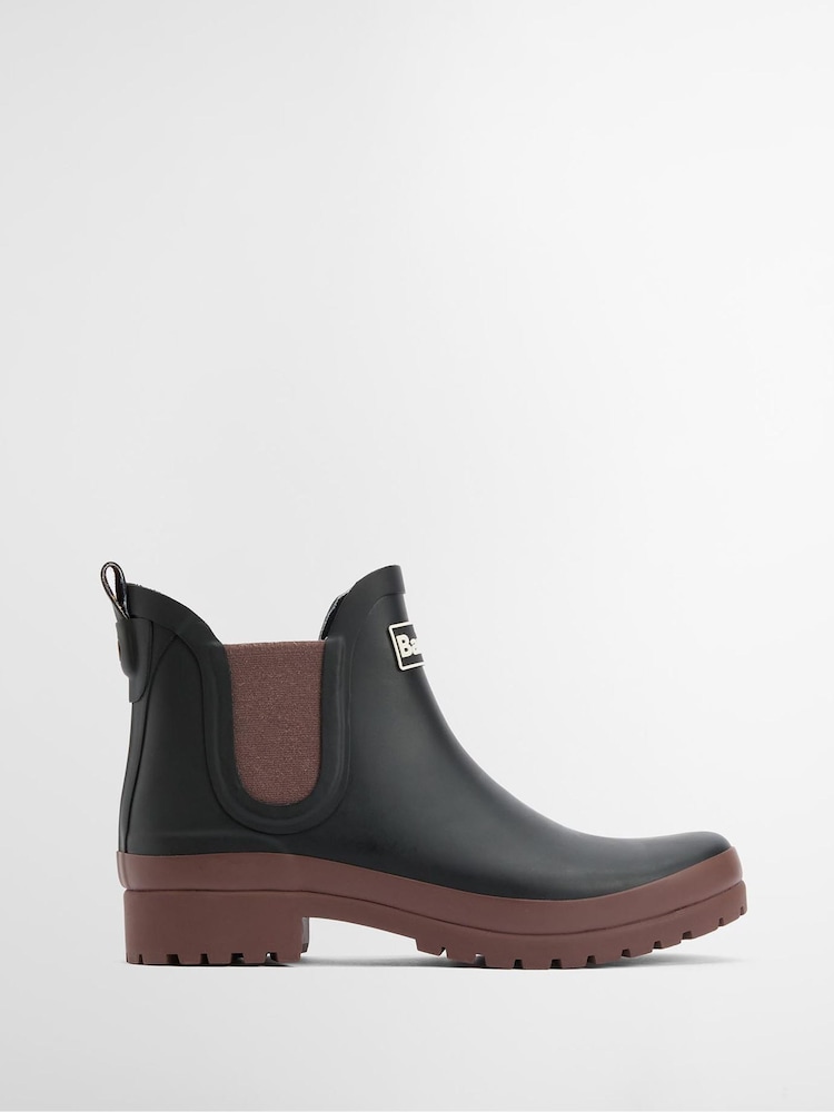 Barbour® Black Mallow Chelsea Wellington Boots - Image 1 of 6 Barbour® Black Mallow Chelsea Wellington Boots - Image 1 of 6