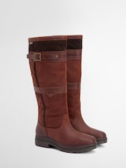 Barbour® Brown Beaconsfield Leather Tall Boot - Image 2 of 8