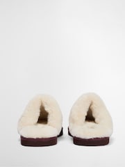 Barbour® Red Claudia Tartan Mule Slippers - Image 3 of 10