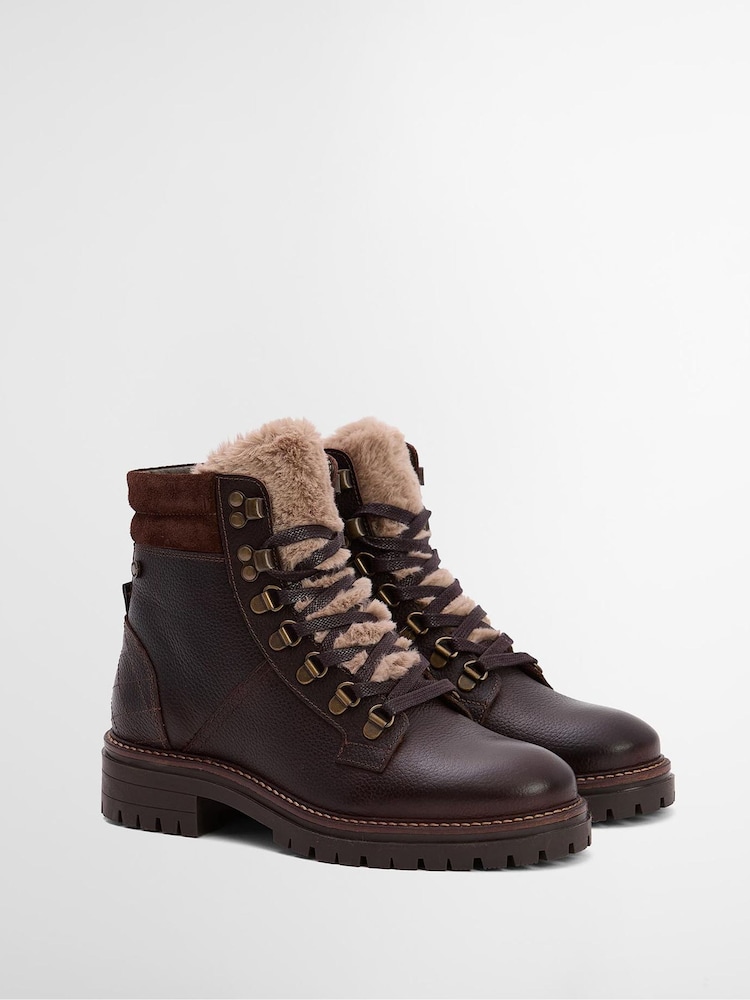 Barbour® Brown Bamburgh Leather Hiker Boot - Image 2 of 7