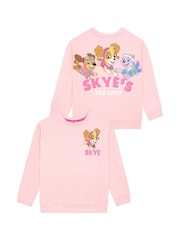 Character Pink PAW Patrol Skye Glitter 100% Cotton Sweatshirt - Image 5 of 10