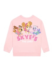 Character Pink PAW Patrol Skye Glitter 100% Cotton Sweatshirt - Image 7 of 10