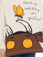 Character Cream The Gruffalo Long Sleeve 100% Cotton T-Shirt - Image 5 of 10