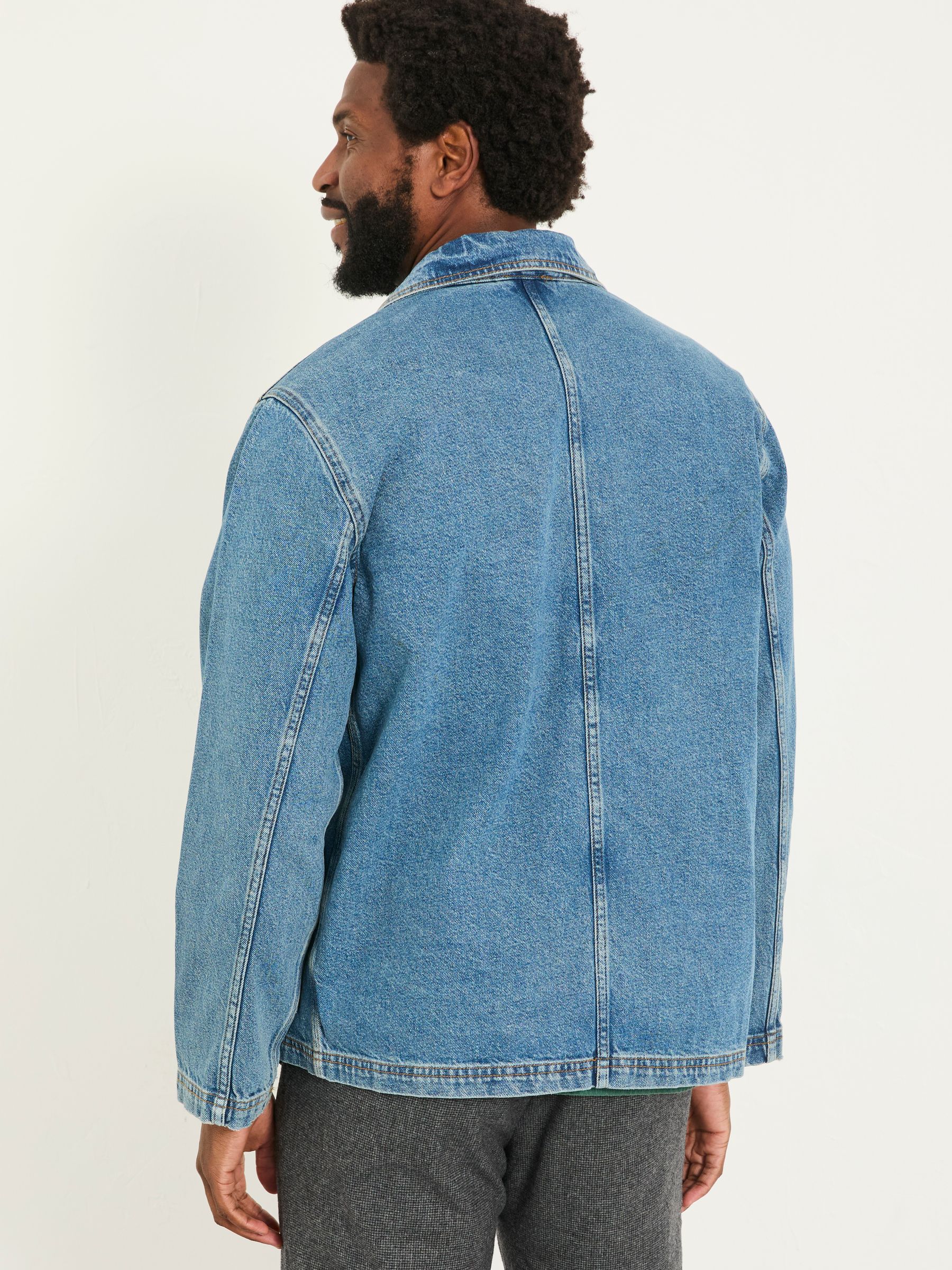 Buy FatFace Indigo Blue Denim Worker Jacket from the Next UK