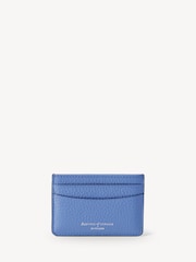 Aspinal of London Blue Slim Credit Card Case Pebble Leather - Image 2 of 3