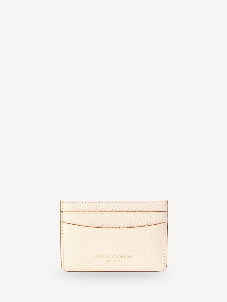 Aspinal of London White Slim Credit Card Case Grain Leather - Image 2 of 3 Aspinal of London White Slim Credit Card Case Grain Leather - Image 2 of 3