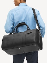 Aspinal of London Black Boston Travel Bag Grain leather - Image 2 of 6
