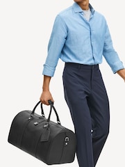 Aspinal of London Black Boston Travel Bag Grain leather - Image 3 of 6
