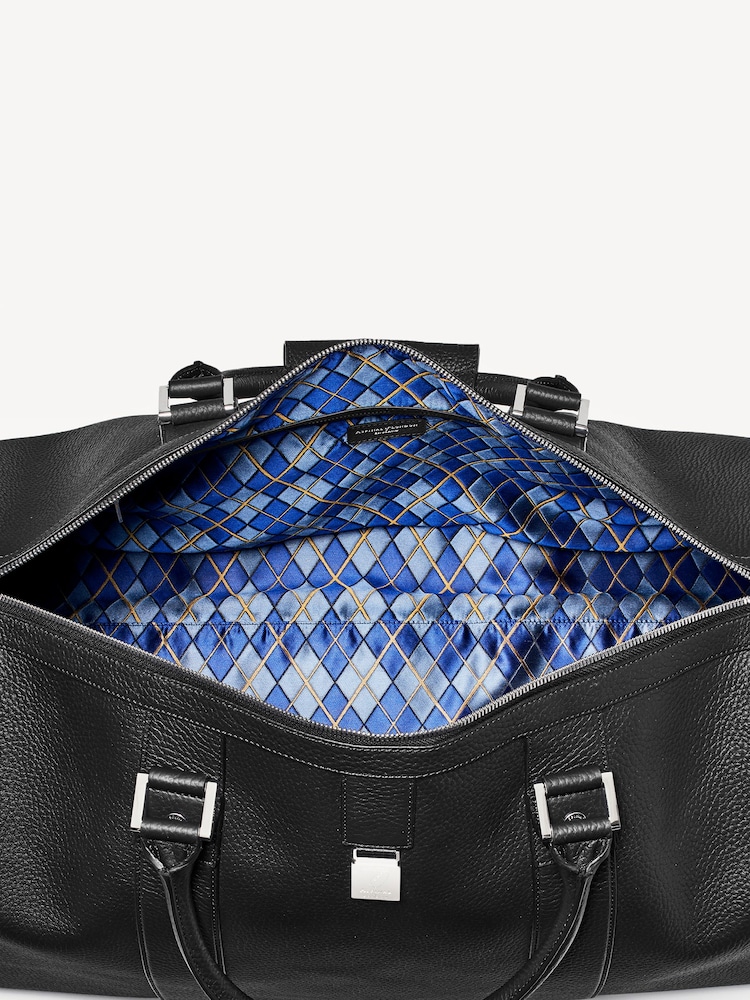 Aspinal of London Black Boston Travel Bag Grain leather - Image 6 of 6