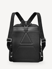 Aspinal of London Black Reporter Zip Backpack Pebble leather Bag - Image 3 of 9