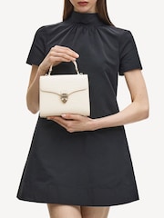 Aspinal of London White Mayfair Midi Pnt Croc Leather Bag - Image 2 of 9