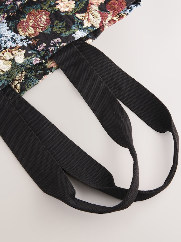 Floral Print Tapestry Shoulder Bag - Image 5 of 5