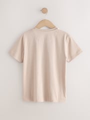 Natural Colourblock Short Sleeve T-Shirt (3-16yrs) - Image 2 of 4