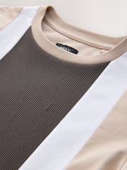 Natural Colourblock Short Sleeve T-Shirt (3-16yrs) - Image 3 of 4