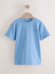 Blue/Green/Cement - Small Short Sleeve Chest Graphic Print T-Shirts 5 Pack (3-16yrs) - Slika 2 iz 10