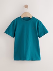 Blue/Green/Cement - Small Short Sleeve Chest Graphic Print T-Shirts 5 Pack (3-16yrs) - Slika 6 iz 10