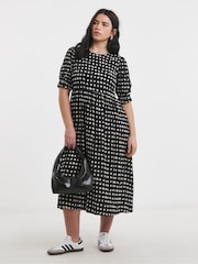 Simply Be Print Midi Dress with Pocket - Bild 1 von 4