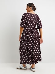 Simply Be Black Supersoft Jersey Pocket Midi Dress - Image 2 of 4