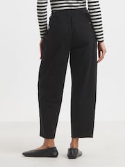 Negro - Simply Be Broderie Barrel 100% Cotton Jeans - Imagen 2 de 4