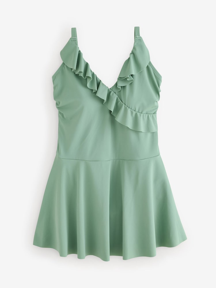 Simply Be Lemon Print/Green Value Swimdress 2 Pack - Image 6 of 6