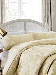 Sanderson Soft Gold Ashbee Duvet Cover and Pillowcase Set - Image 2 of 3