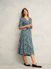 Hobbs Blue Petite Coralie Dress - Image 1 of 4