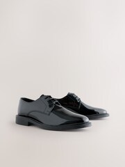 Black Patent Derby Shoes - Image 1 of 5