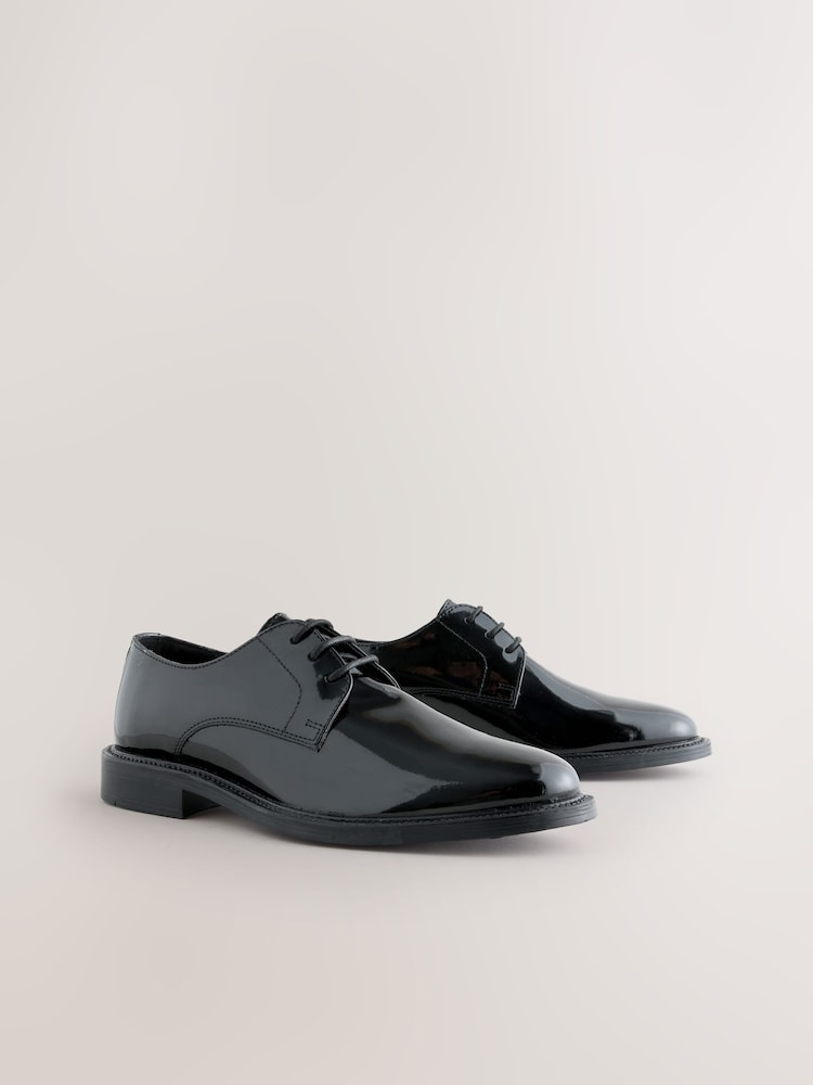 Black Patent Derby Shoes - Image 1 of 5