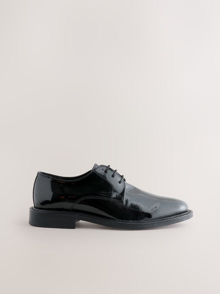 Black Patent Derby Shoes - Image 2 of 5 Black Patent Derby Shoes - Image 2 of 5