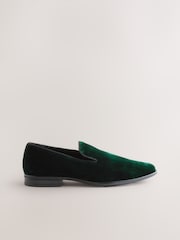 Verde - Mocasines de terciopelo - Imagen 1 de 5