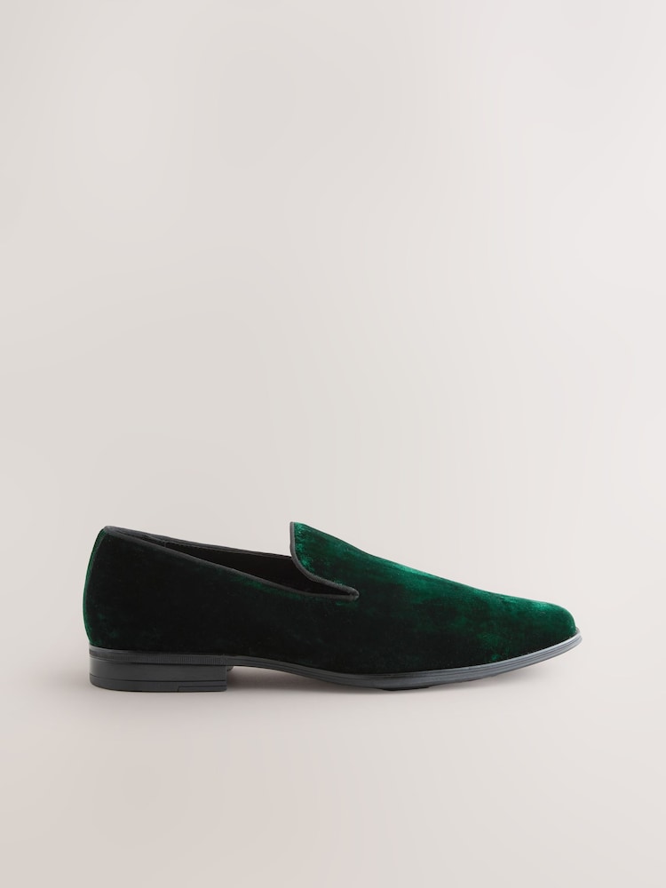 Verde - Mocasines de terciopelo - Imagen 1 de 5