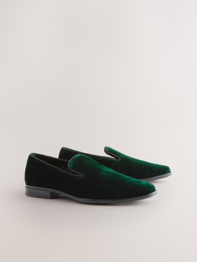 Verde - Mocasines de terciopelo - Imagen 2 de 5