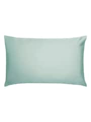 Bedeck of Belfast Celadon 400 Thread Count 100 Cotton Sateen Lge Pillowcase Set - Image 1 of 2