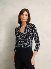 Hobbs Aimee Bedrucktes Oberteil - Bild 1 von 4